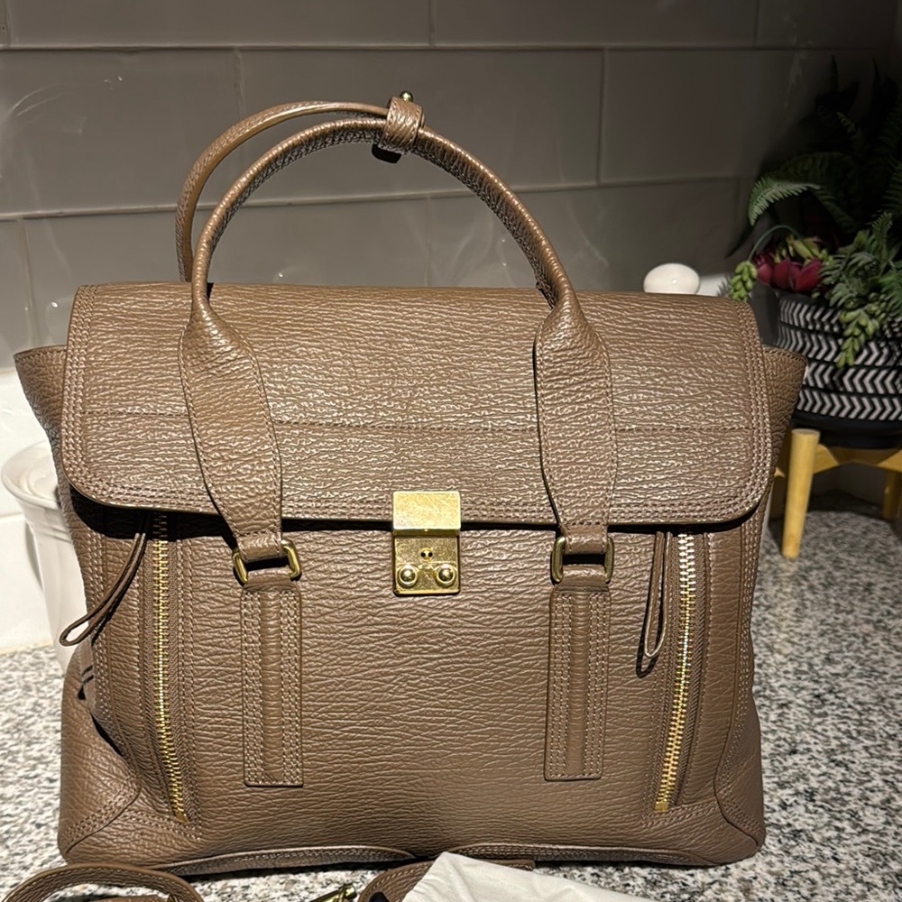 3.1 Phillip Lim Pashli Brown Leather Satchel - Picture 2 of 7